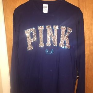 VS Pink long sleeve logo shirt